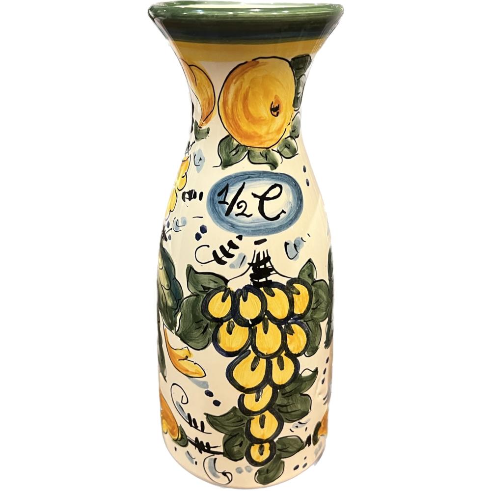 mediterran del-olasz kezzel festett keramia porcelan boros vizes kionto etkeszlet mediterran kiegeszito bor boros kionto klasszikus klasszikus elegans konyha dekoracio szines toszkan handmade.jpg